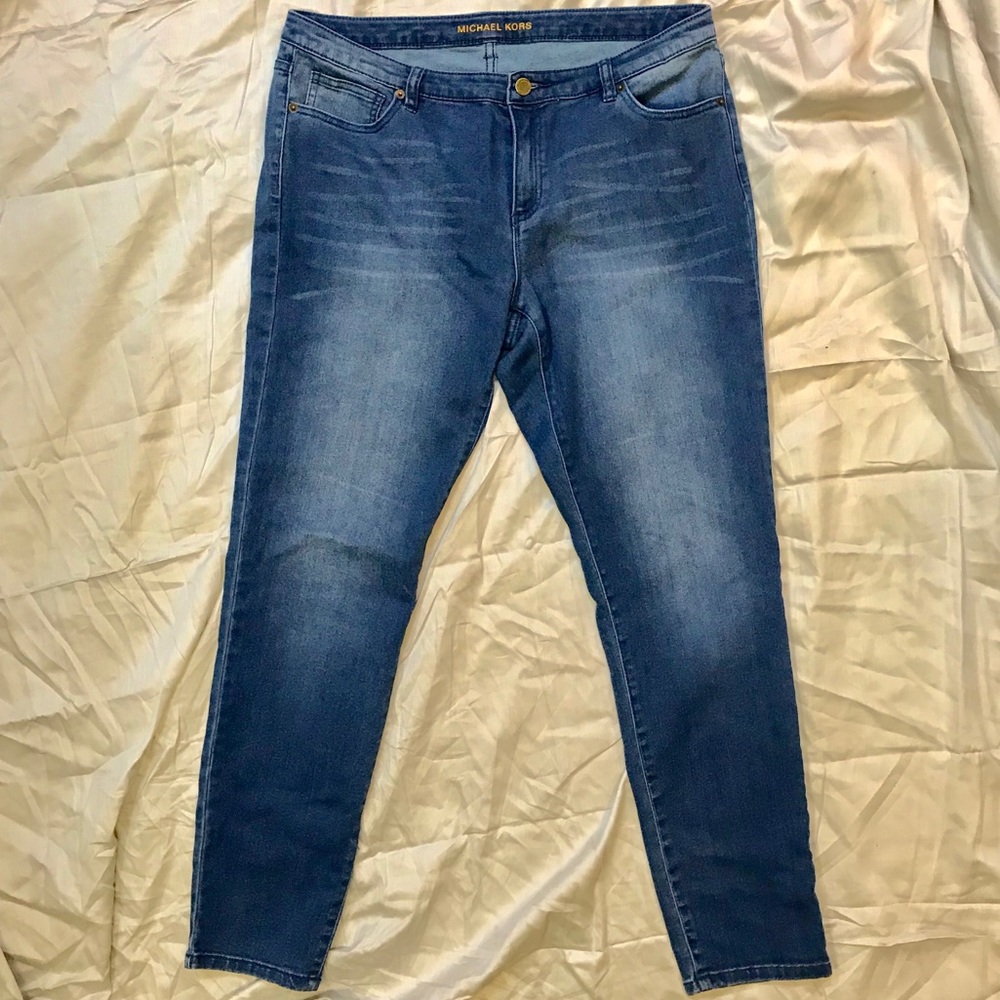 MICHAEL KORS Medium Wash STRETCHY Skinny Jeans 12